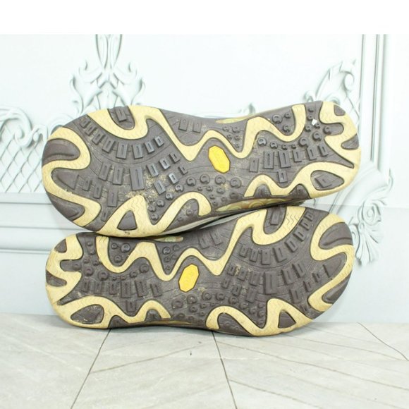 Merrell Tan Suede Vibram Sole Closed Toe Adjustable Maryjane Sandals Size 7.5 - Picture 9 of 9